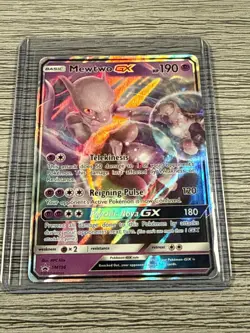 Pokemon Mewtwo GX TCG SM196 Holo Rare Card SMP Promo 🔥👀 - Image 1