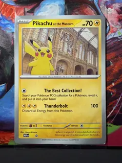 Pokemon TCG Promo Oversized Card - Pikachu At The Museum (sealed) - UK - Image 1