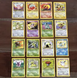 1999 Pokemon JUNGLE Set COMPLETE Unlimited Edition NON HOLO Cards Lot 17-64 LP - Image 1