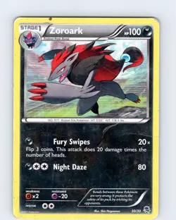 Pokemon TCG Zoroark B&W Trainer Kit: Excadrill & Zoroark 30/30 Holo Rare Card HP - Image 1