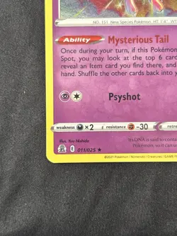 Mew 011/025 25th Anniversary Celebrations Holo Rare Pokemon TCG Card NM - Image 3