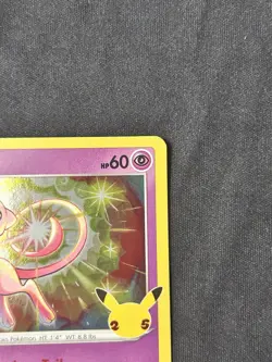 Mew 011/025 25th Anniversary Celebrations Holo Rare Pokemon TCG Card NM - Image 4