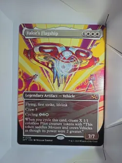 Valor's Flagship (Borderless) - M298 - MTG - Aetherdrift (DFT) - Image 1