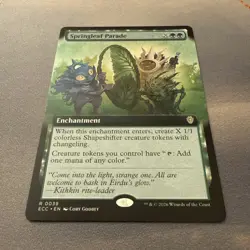 Springleaf Parade MINT Extended Art 39 Lorwyn Eclipsed Commander ECC MTG Rare NM - Image 2