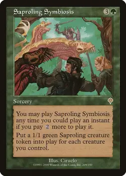 Saproling Symbiosis 1x MtG Invasion INV SP/NM - Image 1