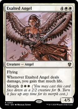 Exalted Angel #63 | Near Mint | Murders at Karlov Manor MKC Magic MTG - Image 1