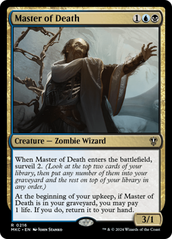 Master of Death #216 | Near Mint | Murders at Karlov Manor MKC Magic MTG - Image 1
