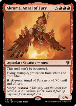 Akroma, Angel of Fury #146 | NM | Murders at Karlov Manor MKC Magic MTG - Image 1