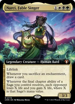 MTG - Narci, Fable Singer - Fanart Extended Commander Masters - EDH / Playtest - Image 1