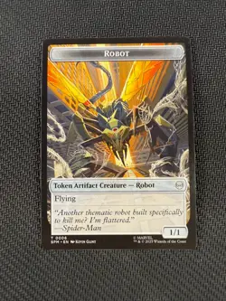 Food 0005 / Robot 0006 Double-Sided Token MTG Marvel's Spider-Man - Image 2