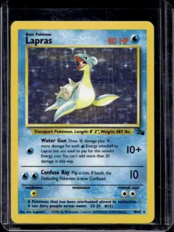 1999 Pokemon Fossil Lapras #10/62 - Image 1