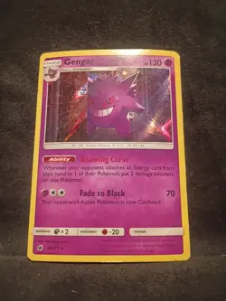 Pokemon TCG Gengar 38/111 Sm-Crimson Invasion Holo Rare Stage 2 - Image 1