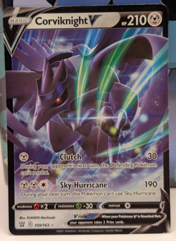 Corviknight V 109/163 Full Art Ultra Rare2021 SWSH Battle Styles Pokemon TCG LP - Image 1