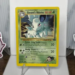 Pokemon TCG Giovanni's Nidorina Card 44/132 Gym Challenge - Image 1