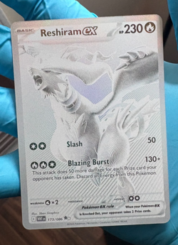 Pokemon TCG Reshiram EX White Flare Mint-Near Mint Card Monochrome 173/086 - Image 1