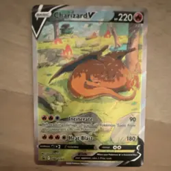 Pokemon Charizard V SWSH260 Sword & Shield Promo Holo HP220 Incinerate Heat Bla. - Image 1