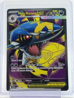 MEGA SHARPEDO EX 2025 POKEMON PHANTASMAL FLAMES ULTRA RARE 113/094 Q6011 - Image 1