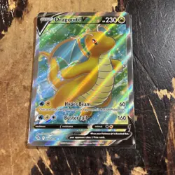 Dragonite V (Full Art) 076/078 Pokemon GO Holo - Image 1