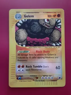 Pokemon TCG Golem 14/165 Expedition Reverse Holo LP Light Play - Image 1