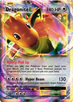Pokemon TCG Dragonite EX XY Evolutions 72/108 Holo Rare EX VLP - Image 1