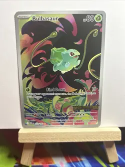 Pokemon Bulbasaur 133/132 Me01 Mega Evolution Illustration Rare Holo Stamped - Image 1