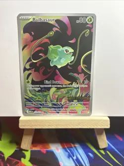 Pokemon Bulbasaur 133/132 Me01 Mega Evolution Illustration Rare Holo Stamped - Image 2
