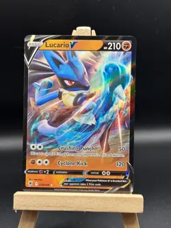 Pokemon TCG Lucario V Sword & Shield Astral Radiance 078/189 Holo Ultra Rare - Image 1