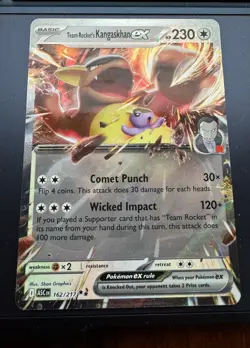 Team Rocket's Kangaskhan ex 162/217 Rare Pokemon Ascended Heroes - Image 1