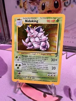 Nidoking 11/130 Holo Rare - Pokemon Base Set 2 - Vintage WOTC NM - Image 3