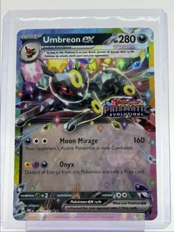 UMBREON EX 2025 POKEMON PRISMATIC EVOLUTIONS SURPRISE BOX 060/131 Q6011 - Image 1
