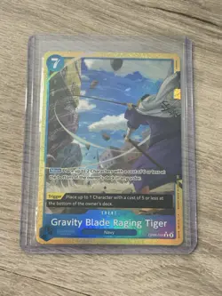 One Piece Gravity Blade Raging Tiger R OP06-058 PRB-02 Parallel BEST Vol.2 - Image 1