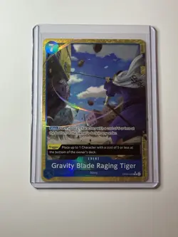 Gravity Blade Raging Tiger (Alt Art) Premium Booster The Best Vol 2 One Piece - Image 1