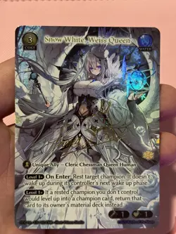 Grand Archive Snow White, Weiss Queen (CSR) Foil NM (DTR1E) - Image 3
