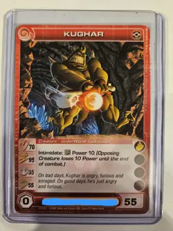 Chaotic TCG Kughar 4 Max Stats!! PWSE Ultra Rare NM Creature Card - Image 1
