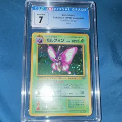 Pokemon TCG Jungle Venomoth Holo CGC 7 Graded card Japanese - Image 1