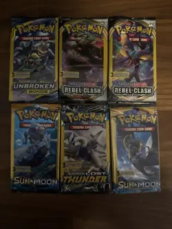 Pokemon 3 Card Mini Booster Packs (6) - Image 1