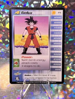 DBZ Dragon Ball Z Goku Promo Card P4 Collectible Unlimited Saiyan Saga Score - Image 1