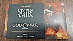 MTG Secret Lair Foil Edition Playstation God Of War Greek Sealed Pack - Image 1