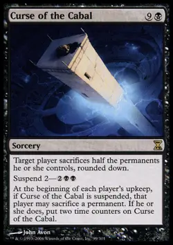MTG Curse of the Cabal, Time Spiral, Heavily Played, English - Image 1