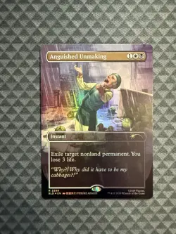 MTG Anguished Unmaking #2298 Rainbow Foil Rare Secret Lair Drop Series (SLD) - Image 1