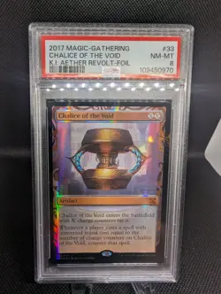 MTG, PSA 8 Masterpiece Chalice Of The Void FOIL INVENTION Aether Revolt - Image 1