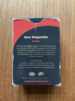 Magic The Gathering Worlds Aeo Paquette Deck San Francisco 2004 Incomplete - Image 2