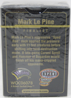 MTG Tokyo August 1999 Mark Le Pine World Championship Deck Sealed - Image 3