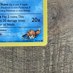 2000 Pokemon Gym Heroes 1st Edition Misty's Poliwag #87/132 - Image 4