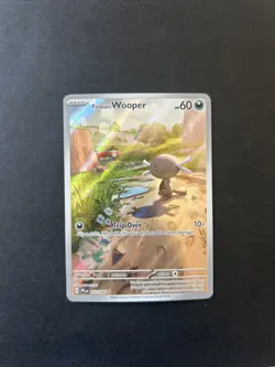 Pokemon TCG Paldean Wooper 102/094 Full Art Illustration Rare Phantasmal Flames - Image 1