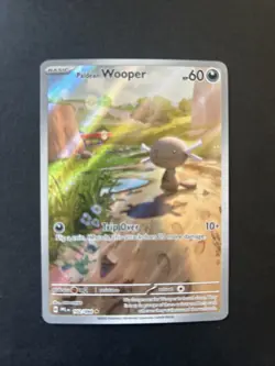 Pokemon TCG Paldean Wooper 102/094 Full Art Illustration Rare Phantasmal Flames - Image 2
