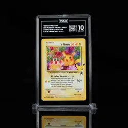 TAG 10 GEM - BIRTHDAY PIKACHU HOLO - BLACK STAR PROMO #24 - Pokemon CELEBRATIONS - Image 3