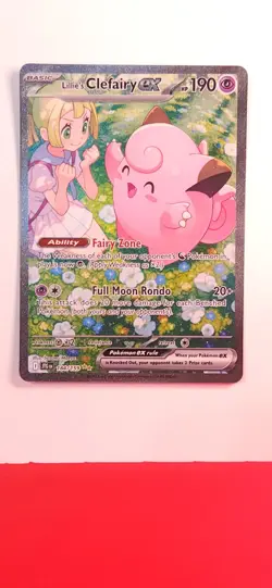 Pokemon TCG Journey Together Lillie's Clefairy EX Card 184/159 NM - Pristine - Image 2