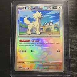 Pokemon Prismatic Evolutions Furfrou MASTERBALL Holo 088/131 NM no reserve - Image 1
