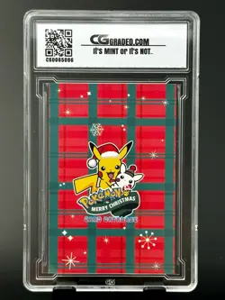 2024 Pokemon CG 10 Pristine PIKACHU Christmas Data TCG XMAS Holiday 7 CGC PSA - Image 2